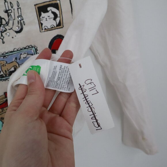 Crewcuts On Holiday Graphic T-Shirt Girls S(6-7) White Casual Playful School NWD - Picture 6 of 13